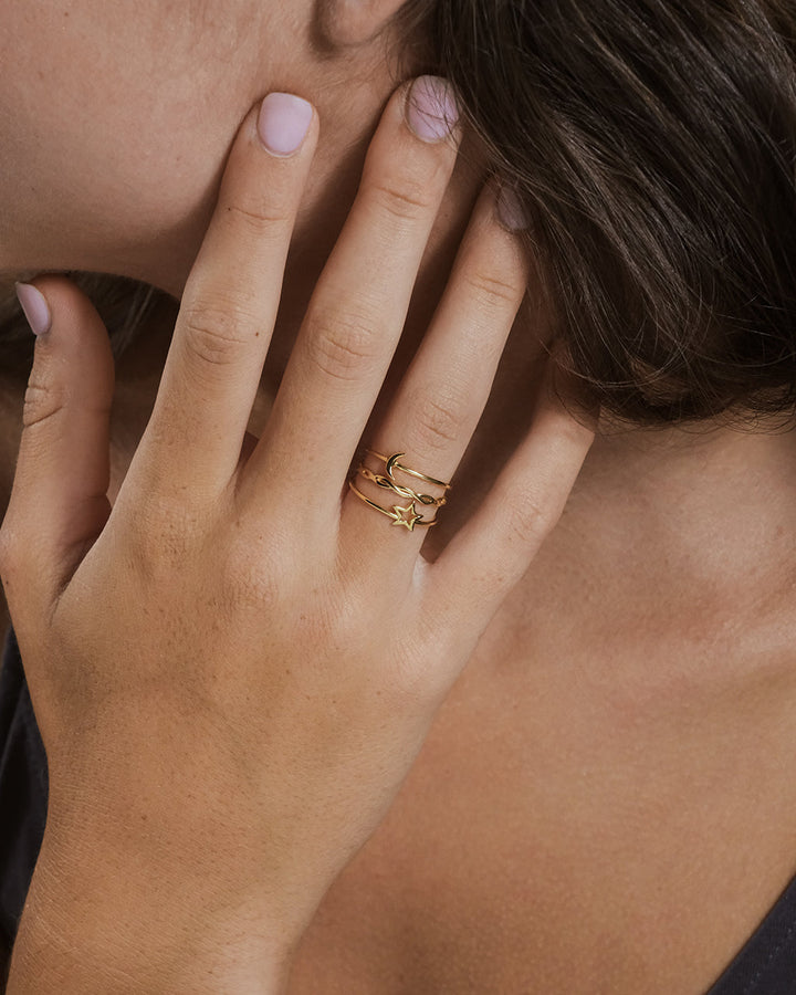 Celestial Stacking Ring Set of 3