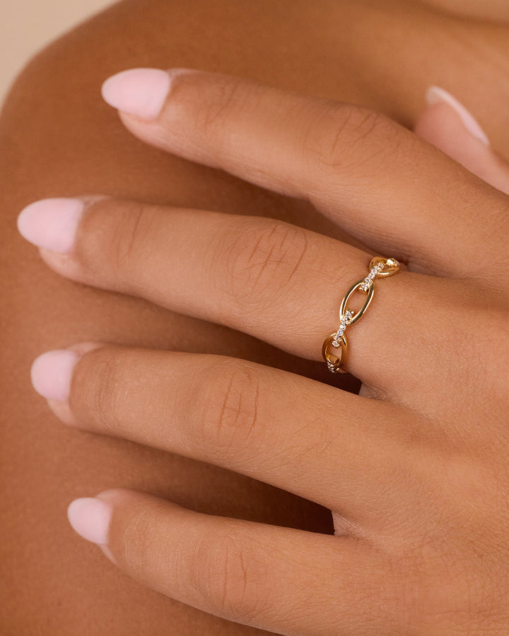 Open Chain Link Ring