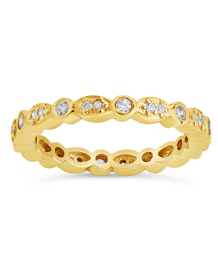 CZ Bezel Band Ring