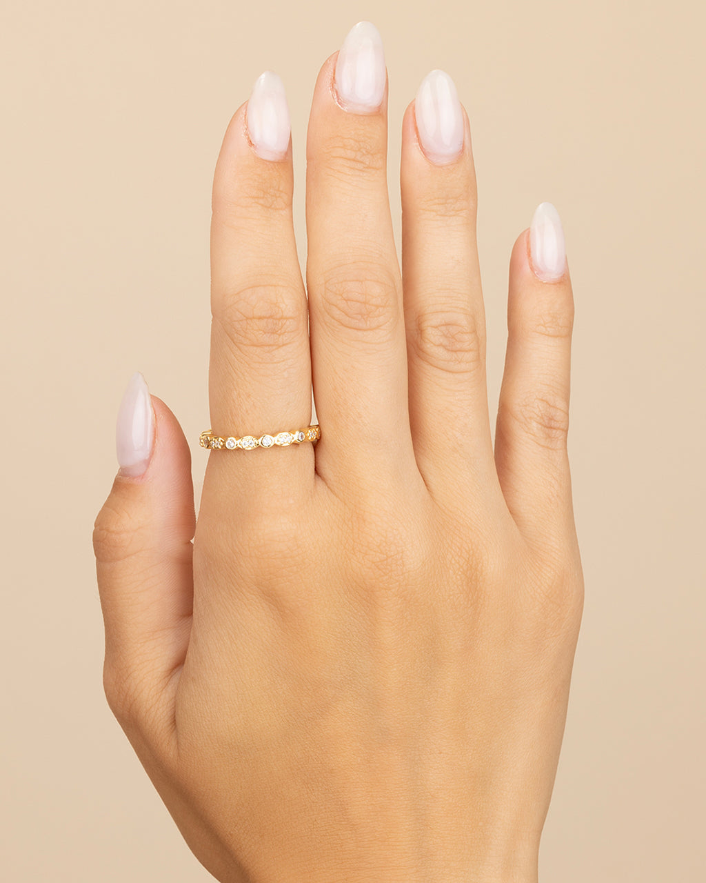 CZ Bezel Band Ring