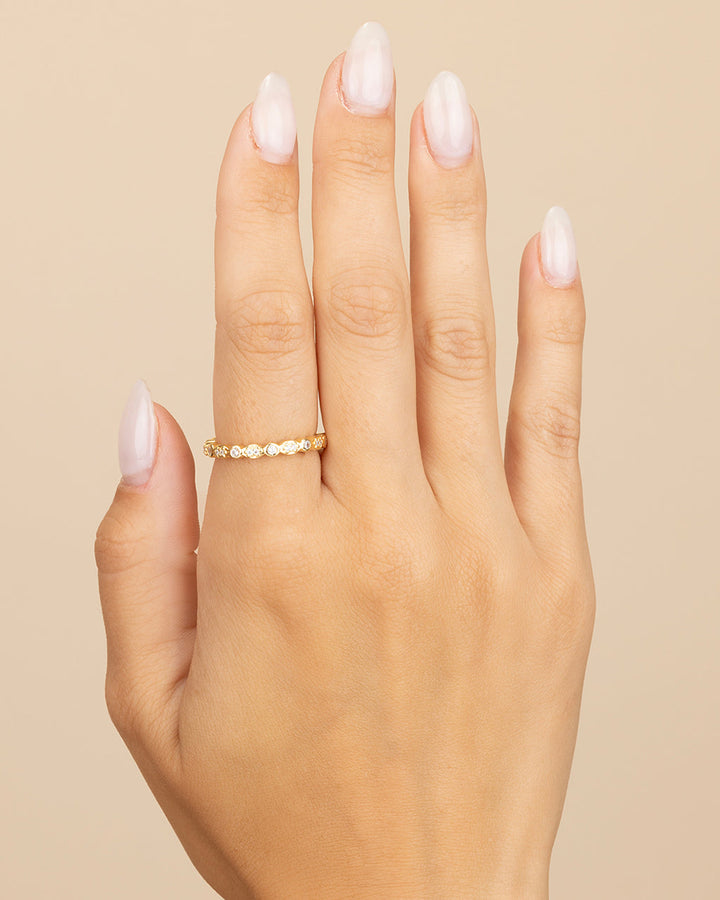 CZ Bezel Band Ring