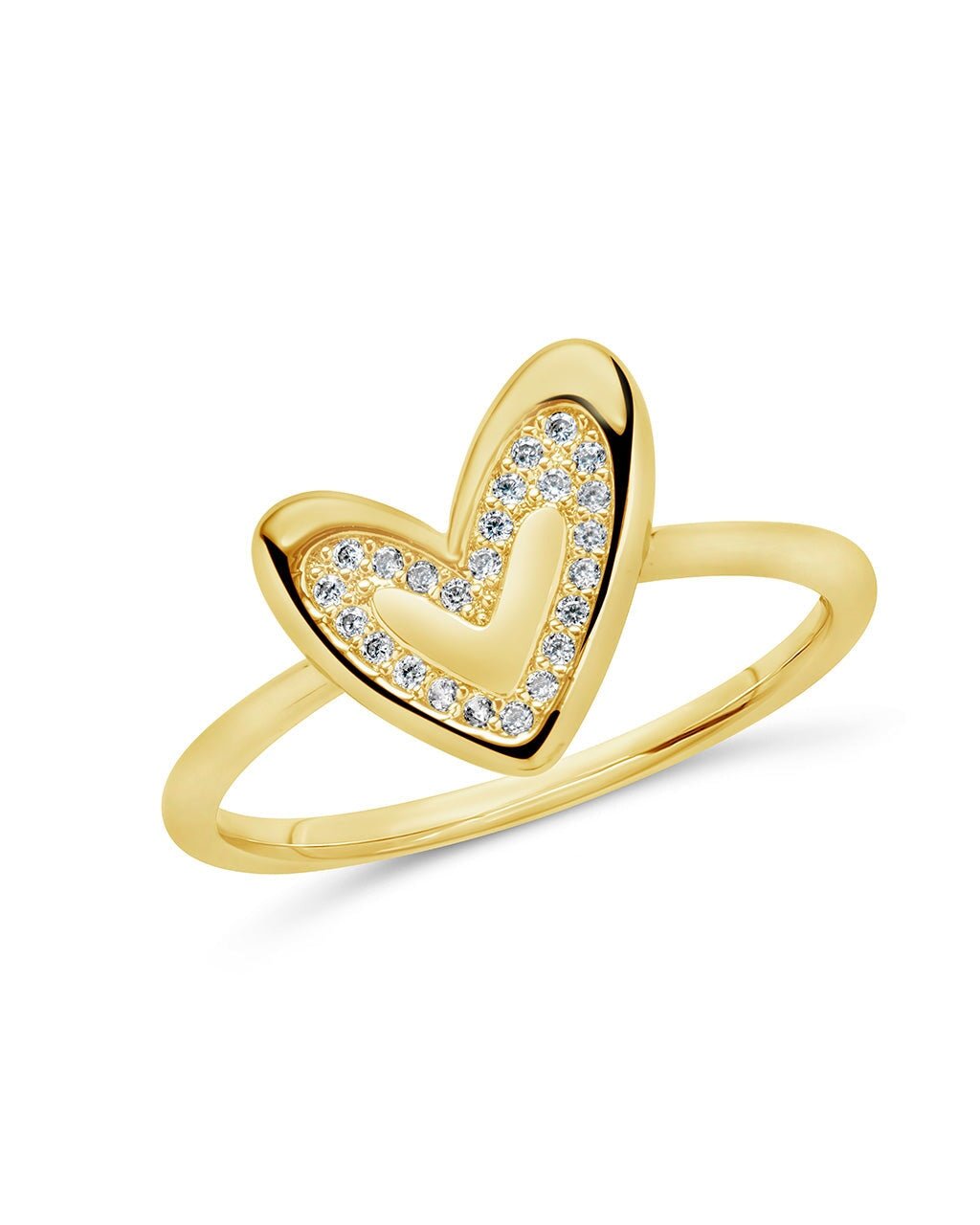 Mabel CZ Heart Ring