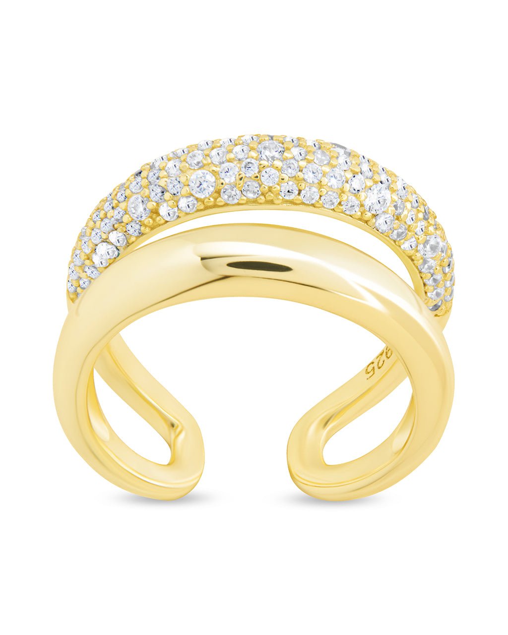 Maisey CZ Studded Open Ring