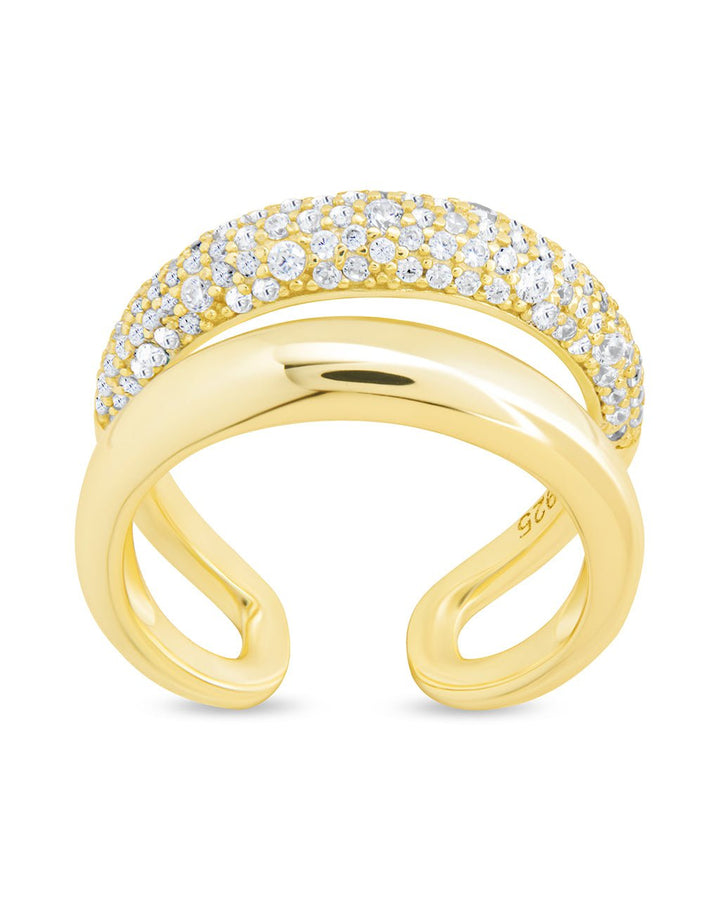 Maisey CZ Studded Open Ring