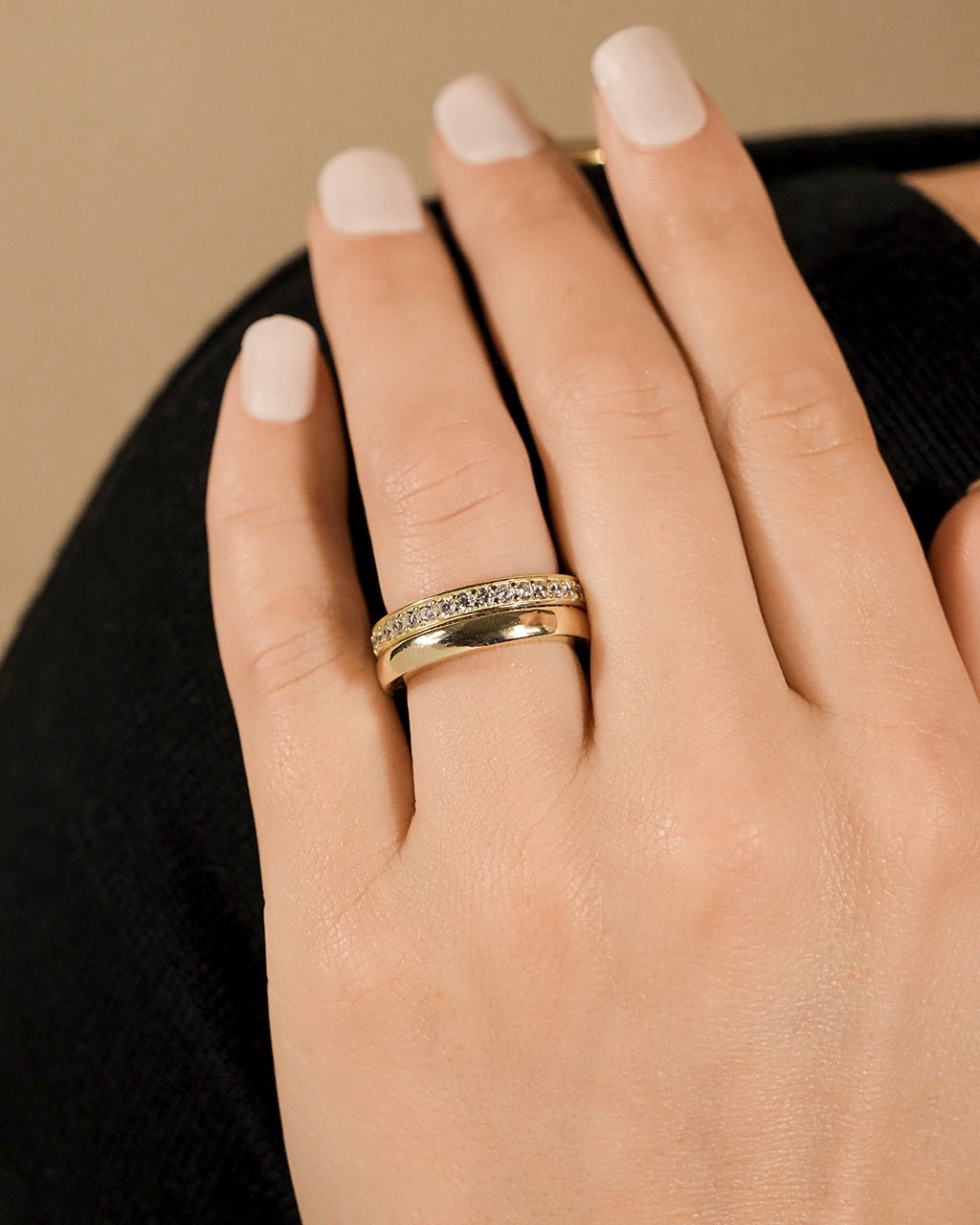 Jackie CZ Stacking Ring Set of 2