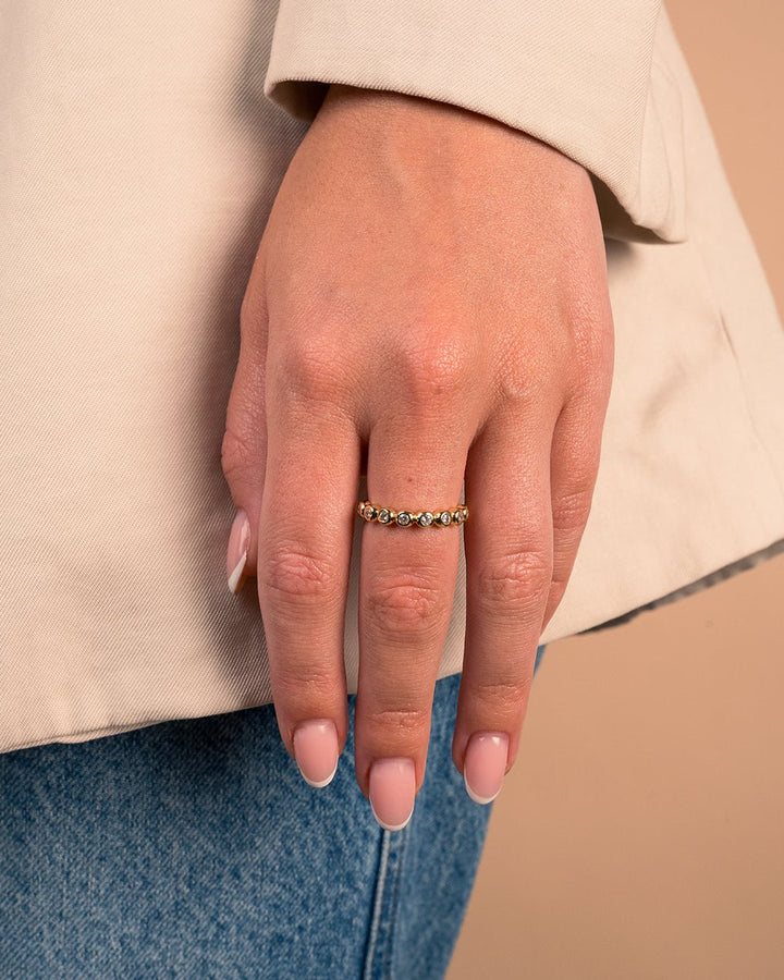 Trisha CZ Bezel Ring