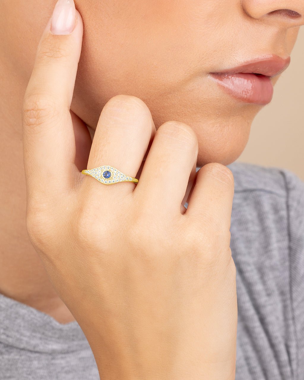 Mozzie Evil Eye Ring