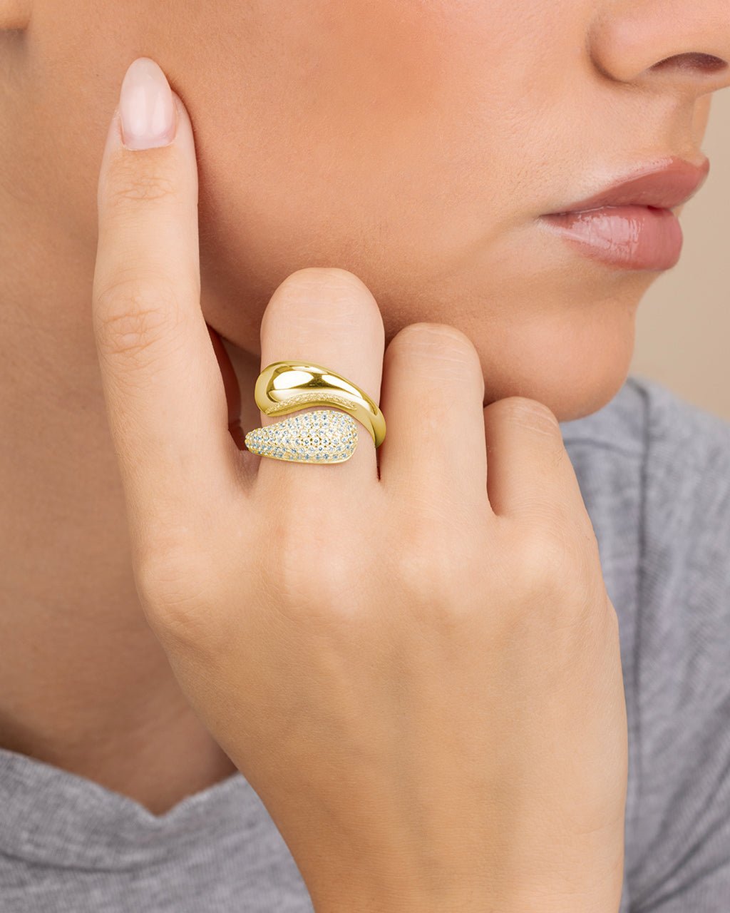 Cecilia CZ Open Ring