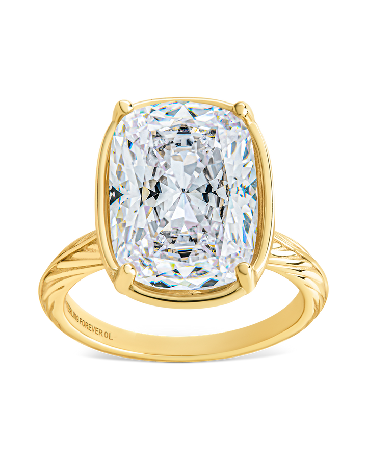 Elongated Cushion Cocktail Ring