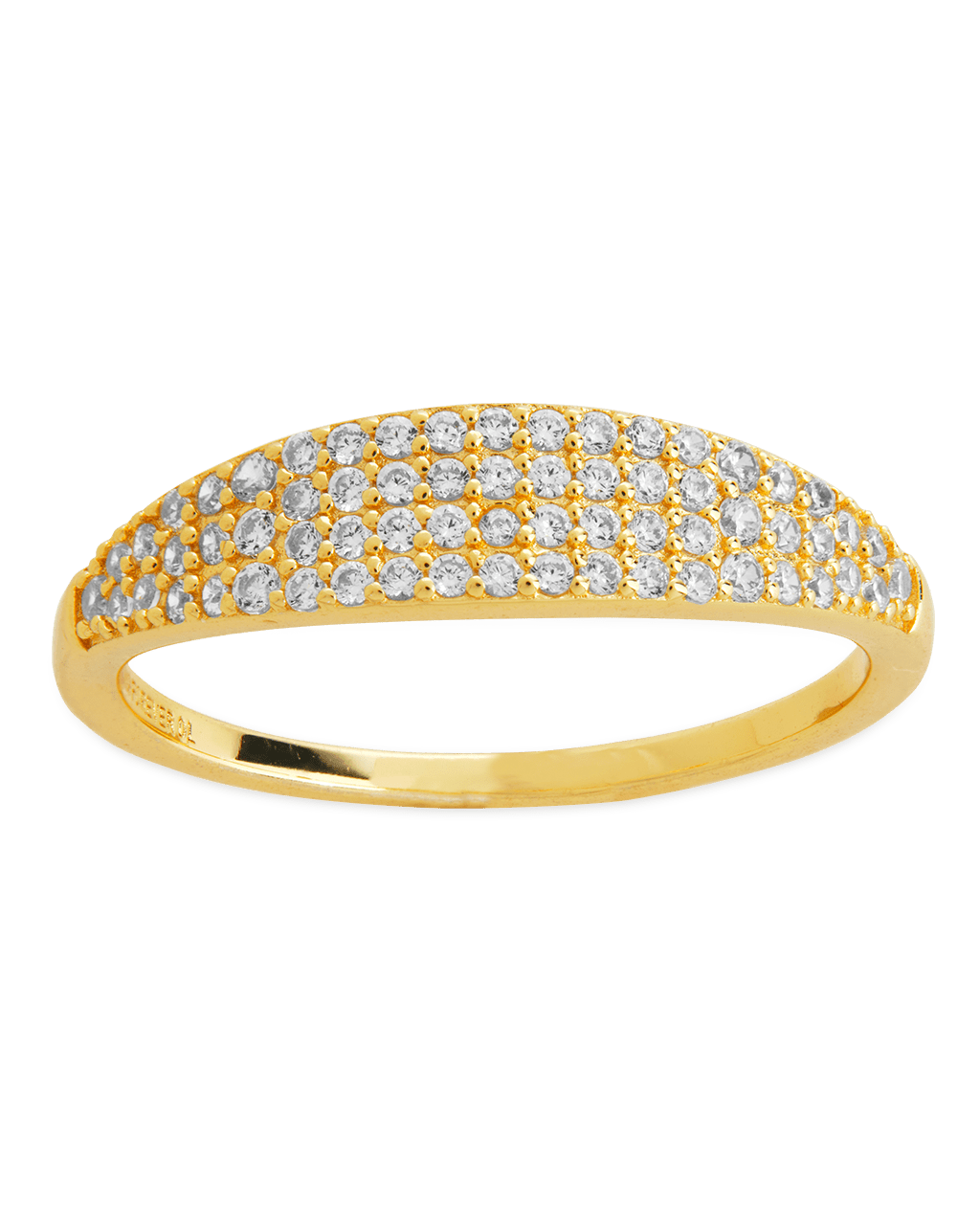 Pave Signet Ring