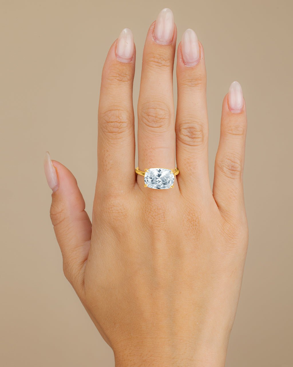 Cushion East-West Ring