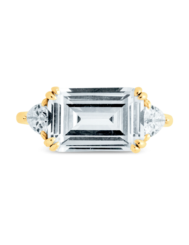 Emerald & Trillion Ring