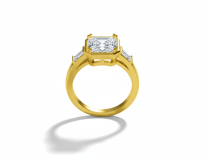 Asscher Baguette Ring