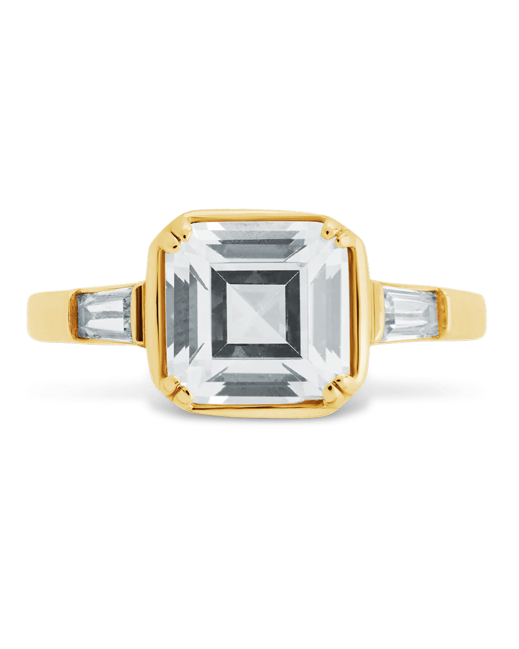 Asscher Baguette Ring