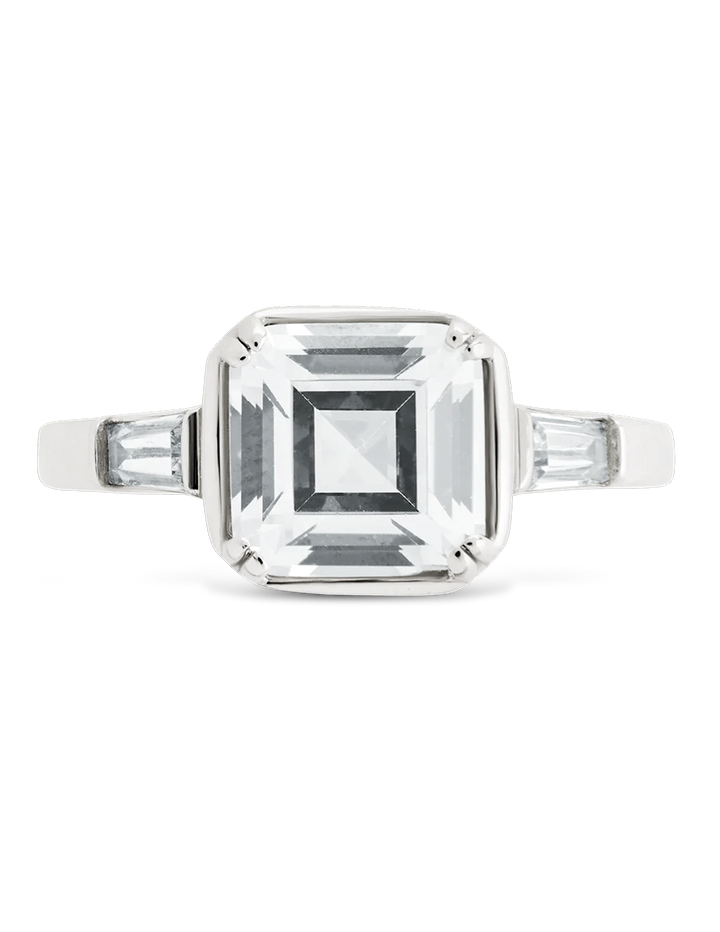 Asscher Baguette Ring