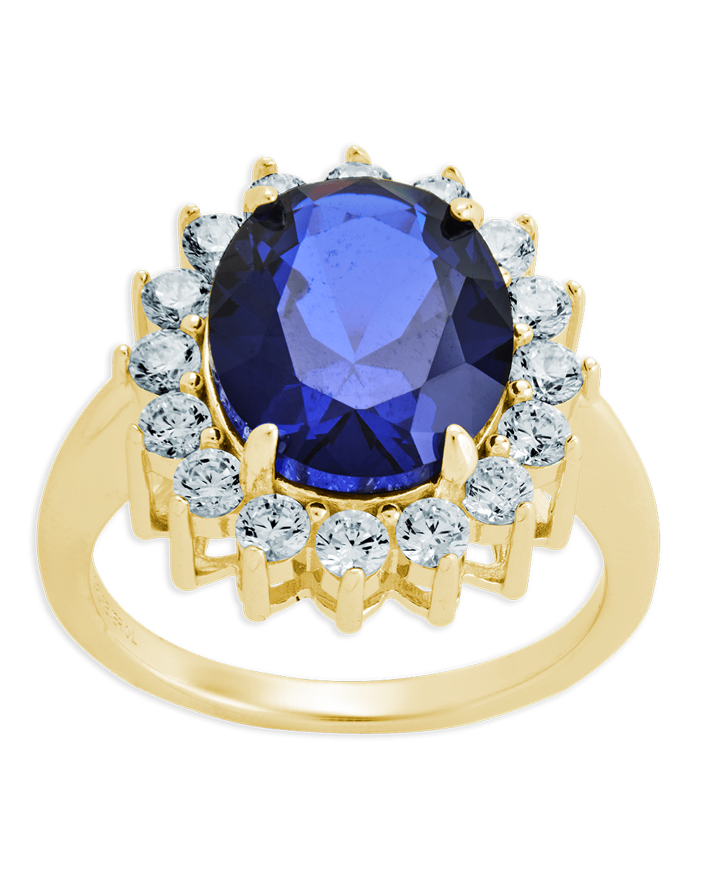 Sapphire Halo Ring