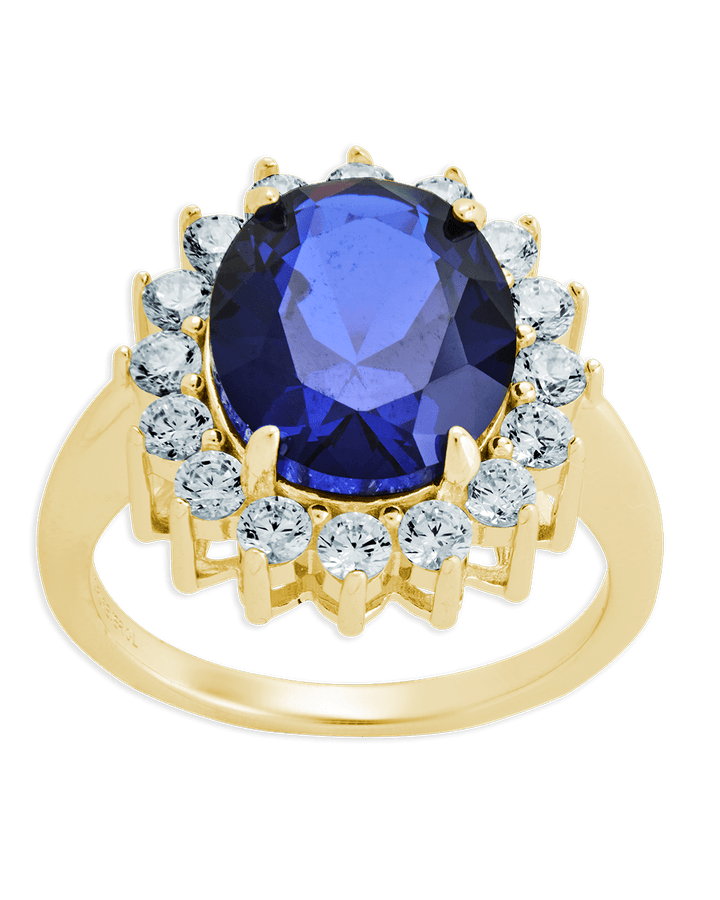 Sapphire Halo Ring