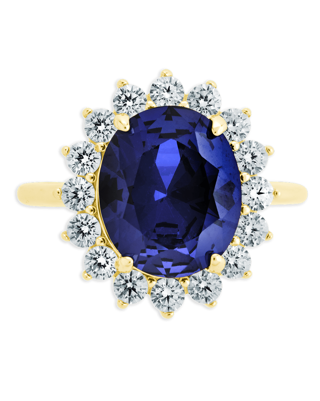 Sapphire Halo Ring