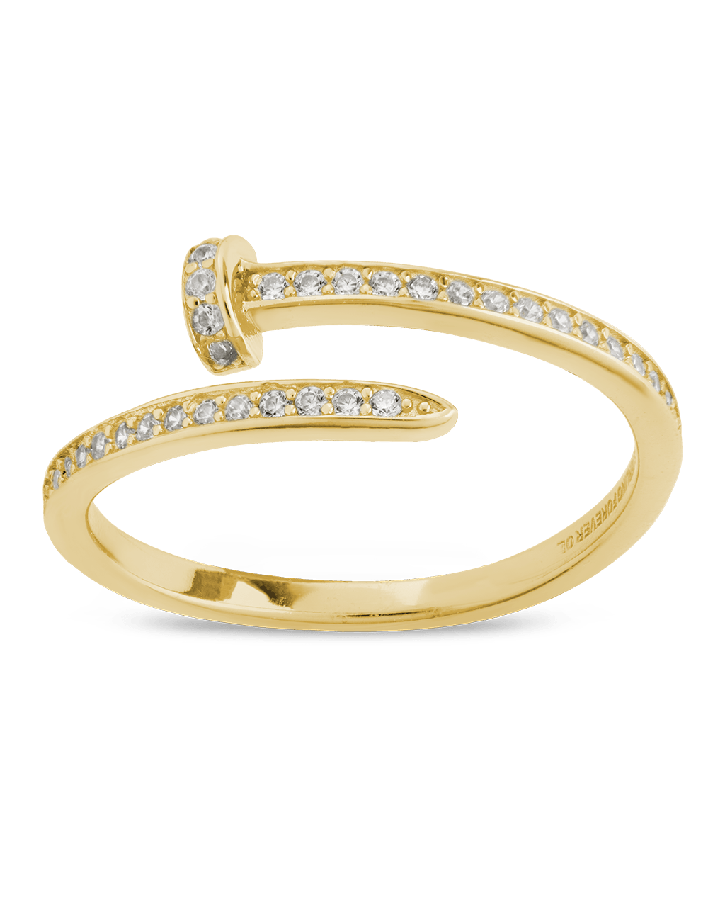 Journey Twisted Sparkle Wrap Ring