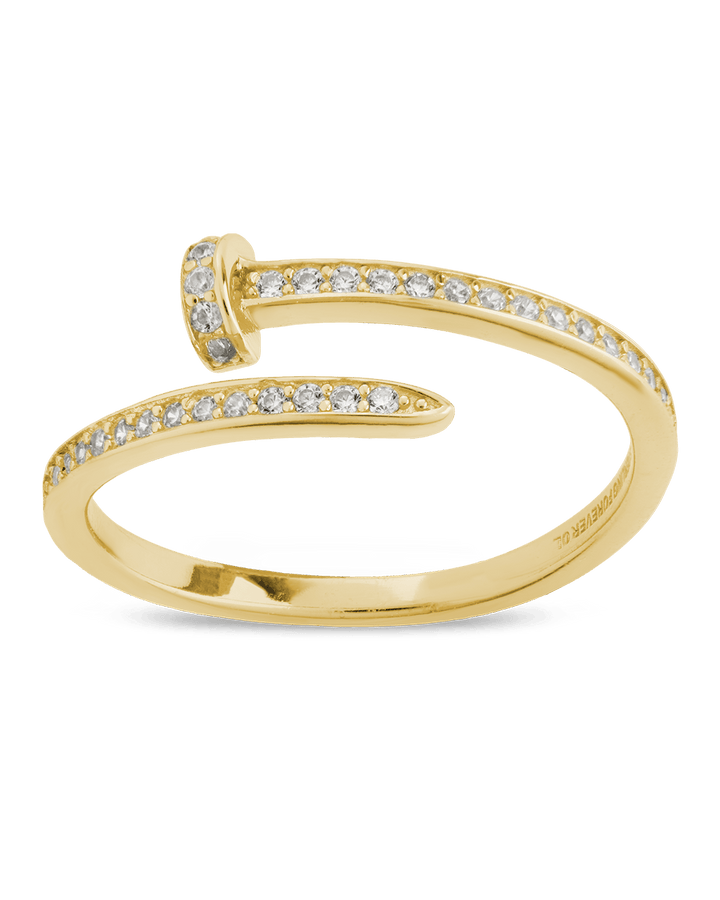 Journey Twisted Sparkle Wrap Ring