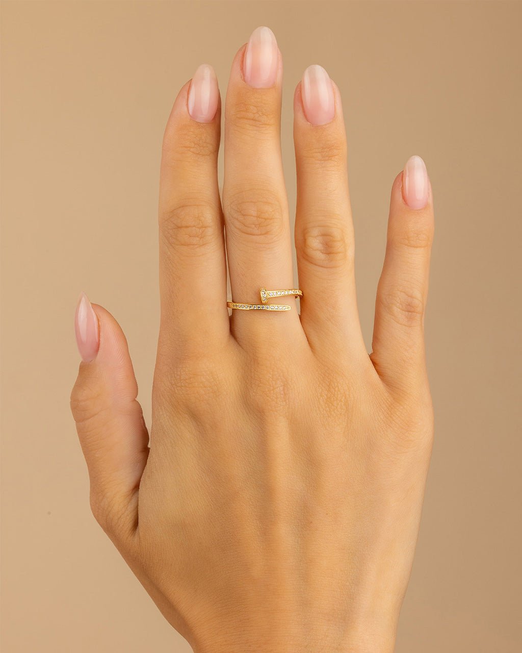Journey Twisted Sparkle Wrap Ring