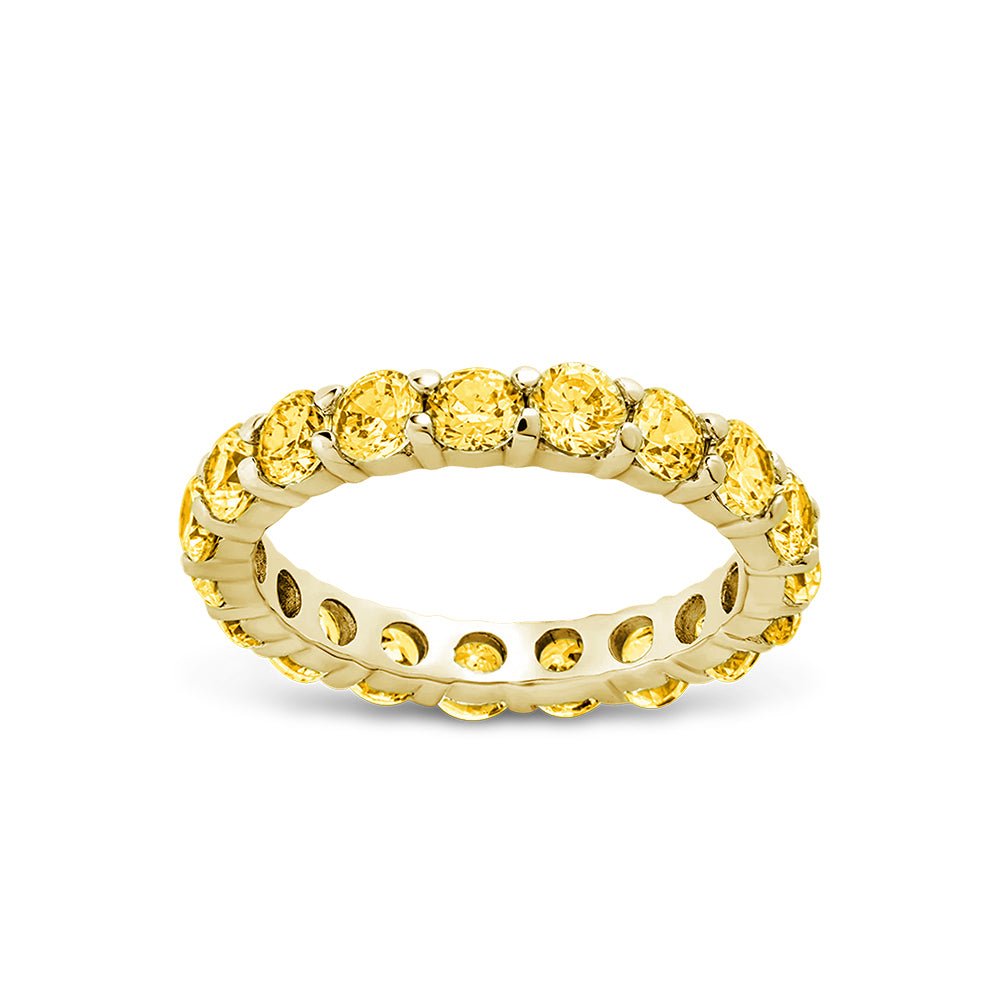 Gracie Canary CZ Eternity Ring