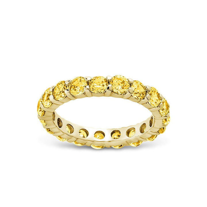 Gracie Canary CZ Eternity Ring