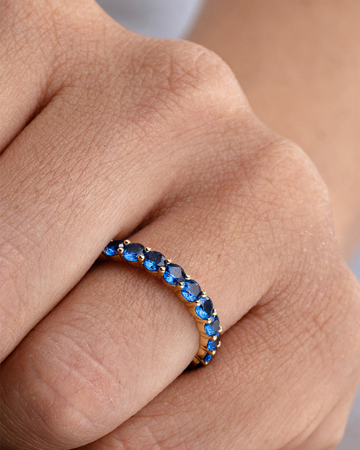 Gracie Sapphire CZ Eternity Ring