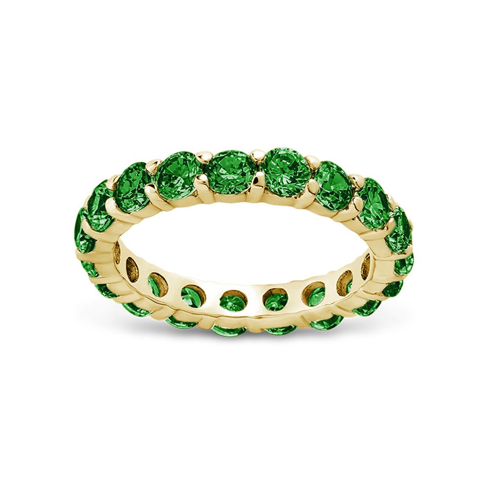 Gracie Emerald CZ Eternity Ring