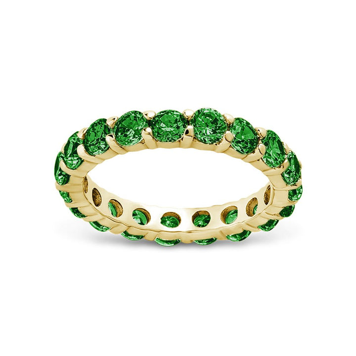 Gracie Emerald CZ Eternity Ring