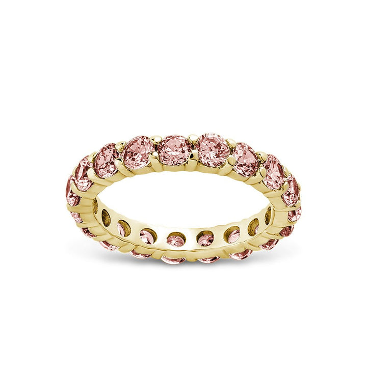 Gracie Pink Sapphire CZ Eternity Ring