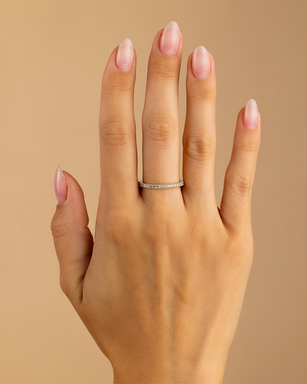 Thin CZ Band Ring - 2.5mm