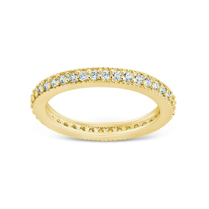 Thin CZ Band Ring - 2.5mm