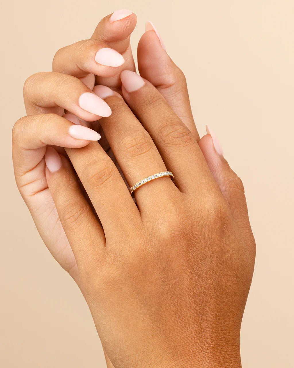 Thin CZ Band Ring - 2.5mm