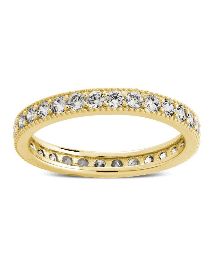Thin CZ Band Ring - 3mm