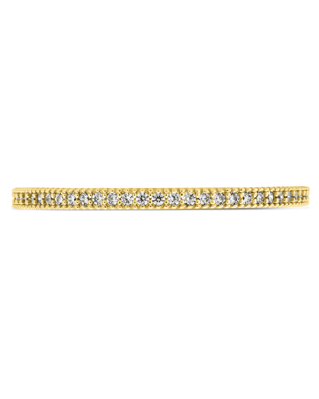 Thin CZ Band Ring