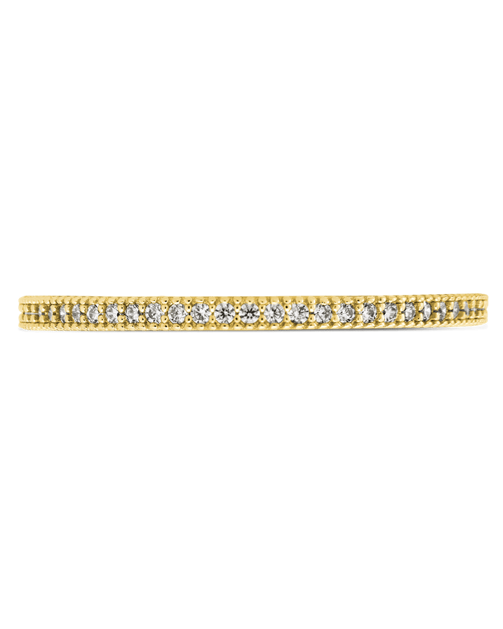 Thin CZ Band Ring