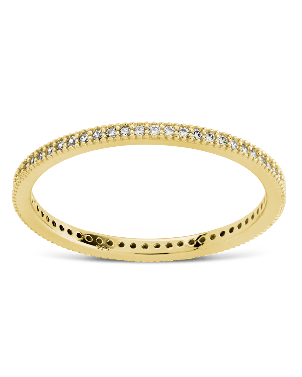 Thin CZ Band Ring