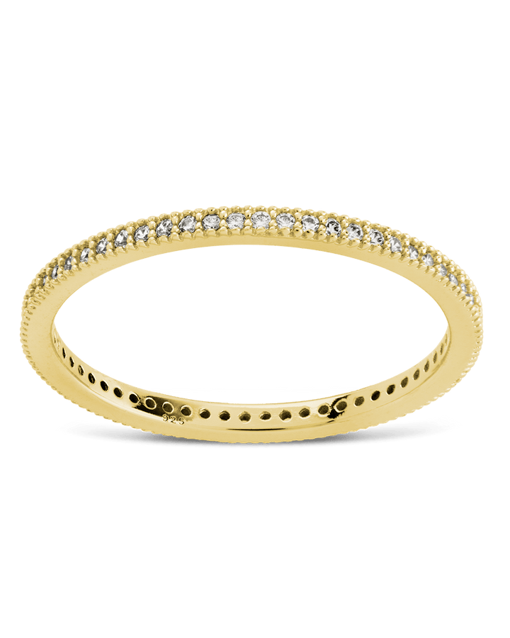 Thin CZ Band Ring