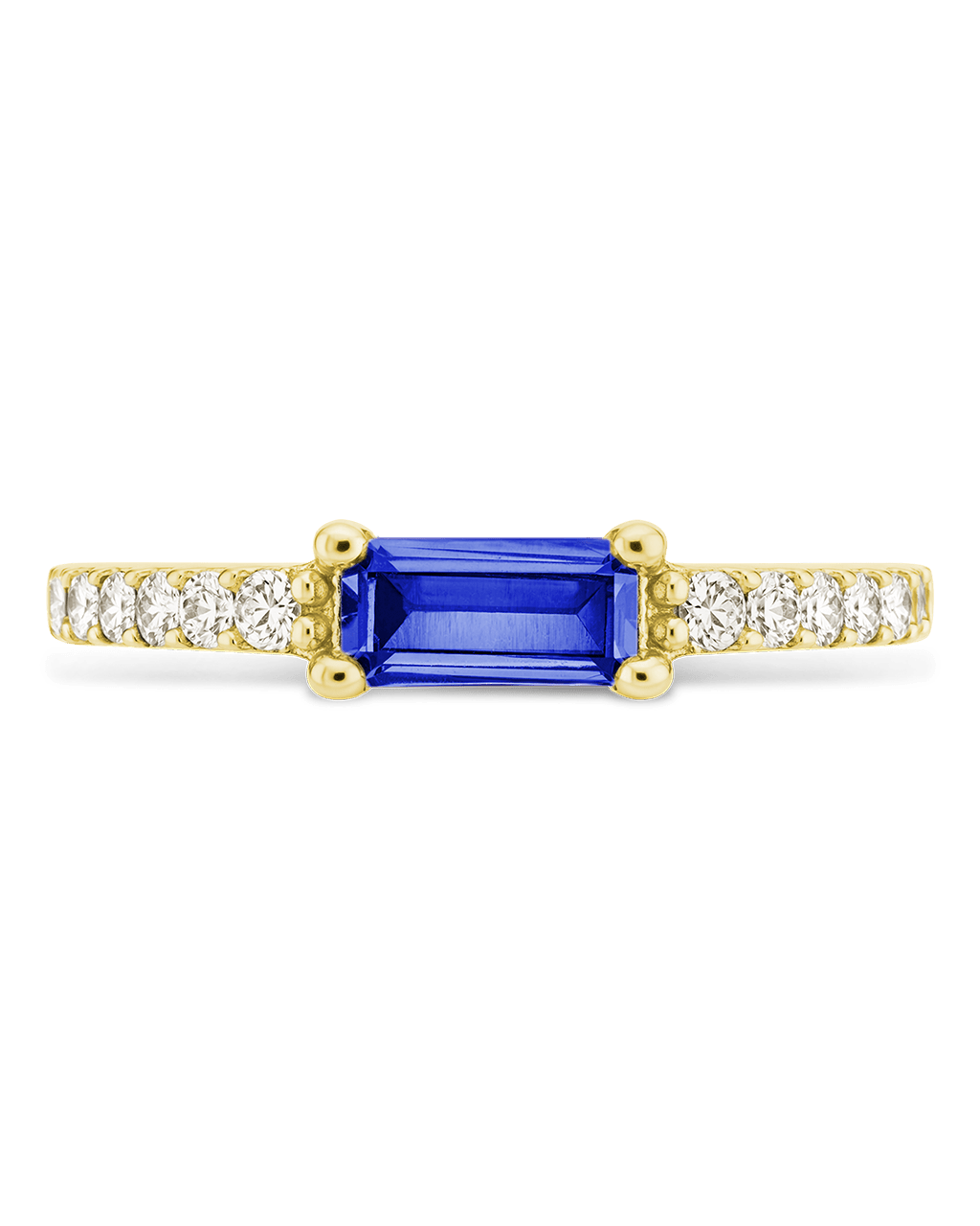 Sapphire CZ Thin Stacking Birthstone Ring