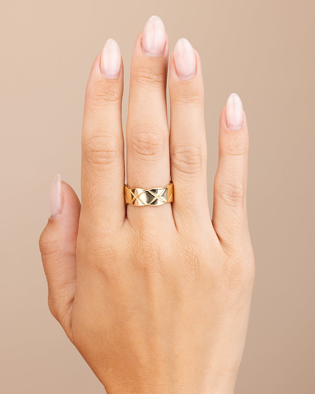 Audrey Quilted Textured Ring