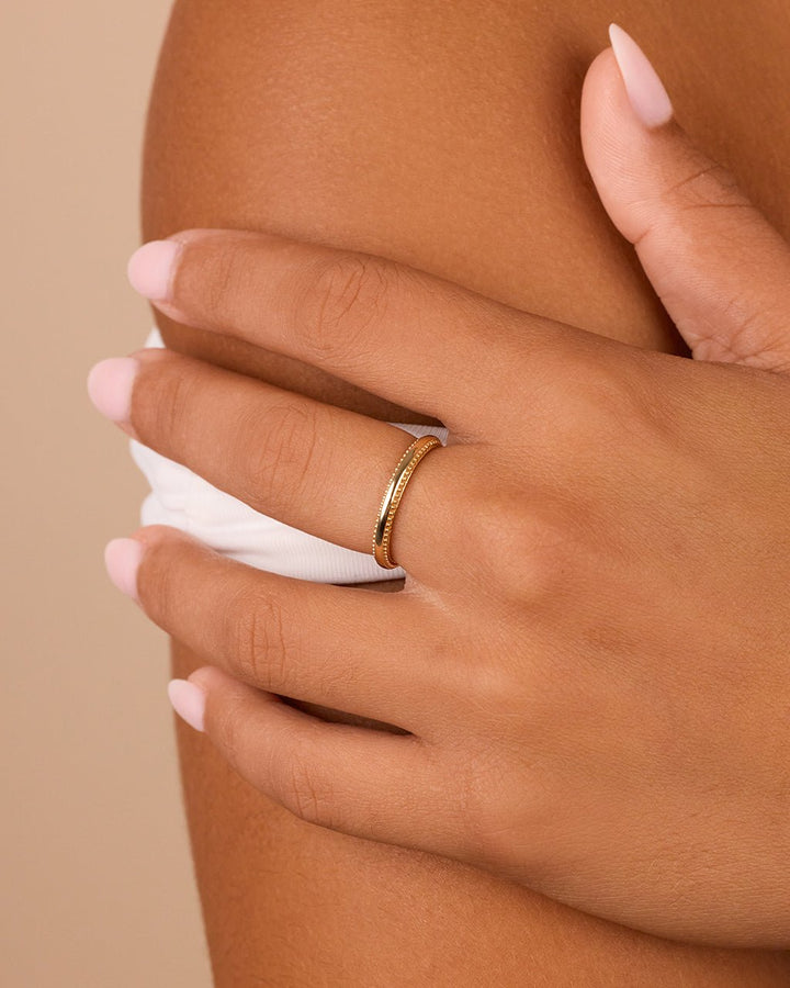 Kayden Thin Textured Ring