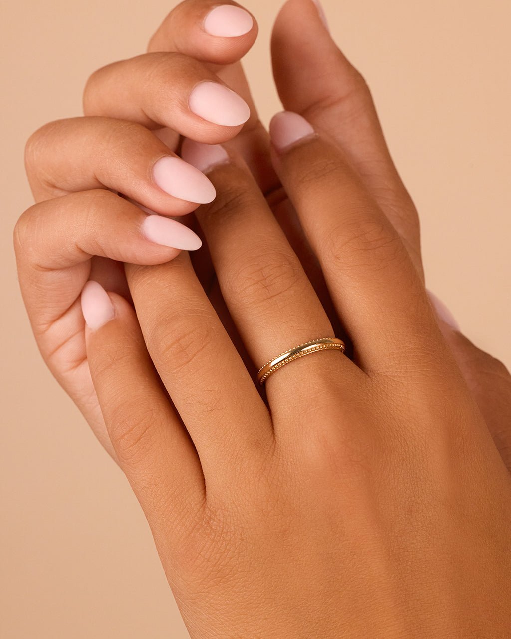 Kayden Thin Textured Ring