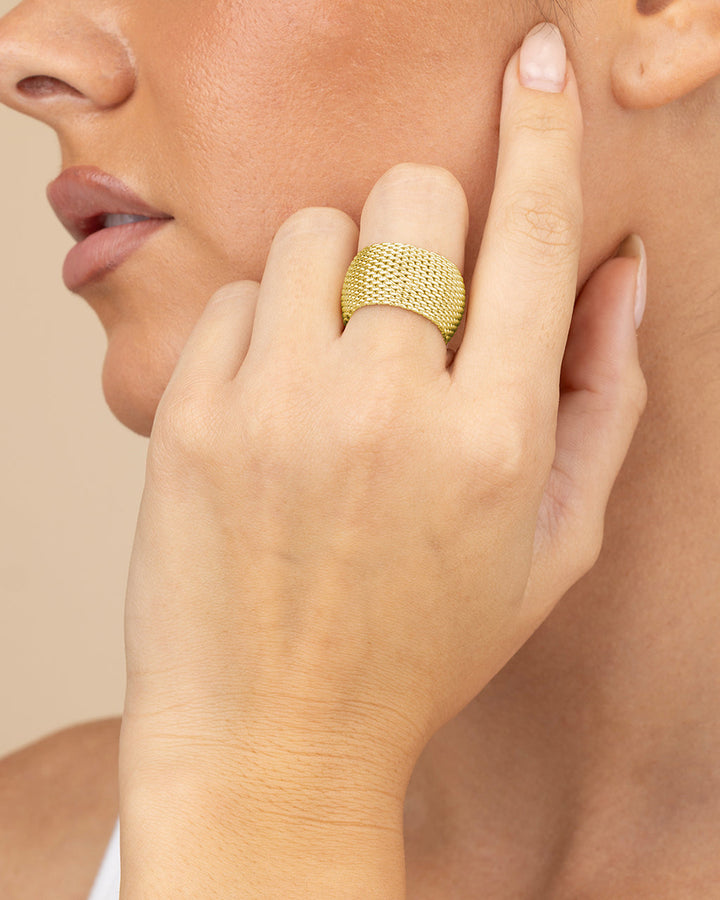 Wide Mesh Ring