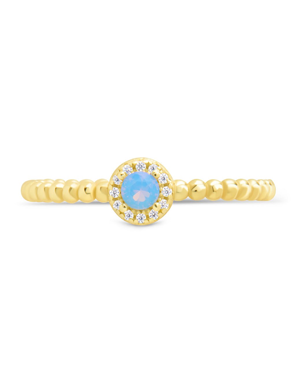 Layla Opal Textured Ring