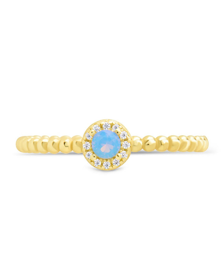 Layla Opal Textured Ring