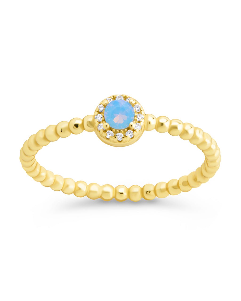 Layla Opal Textured Ring