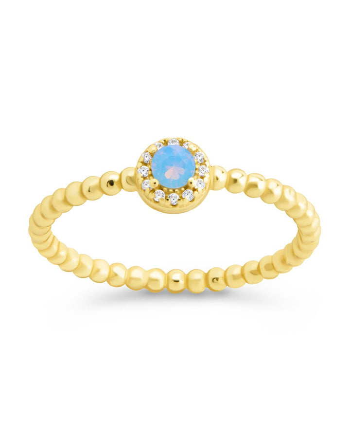 Layla Opal Textured Ring
