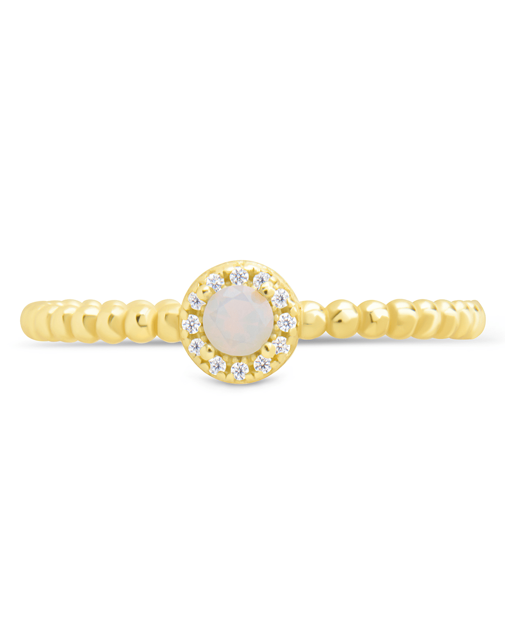 Layla Opal Textured Ring
