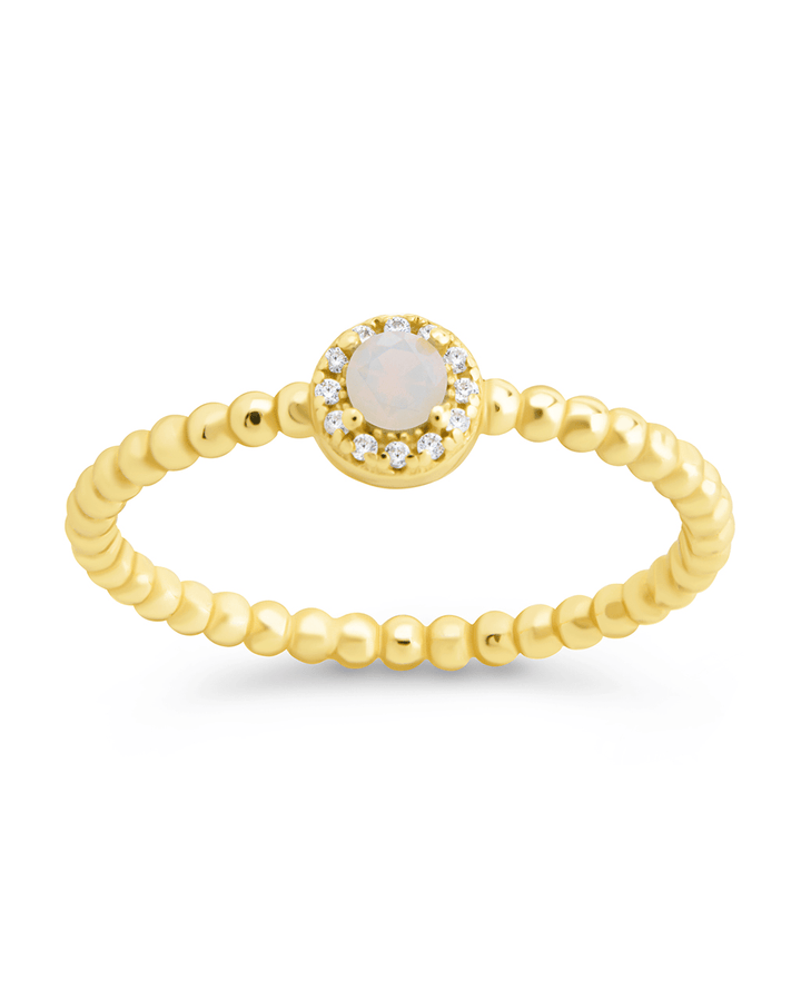 Layla Opal Textured Ring